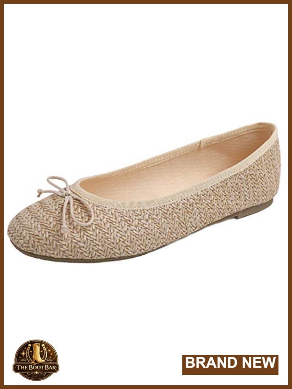 Memory Foam Cushion Ballet Flats Round Toe Slip On Walking Shoes